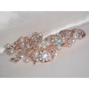 Rose Gold Bridal Hair Rose Gold Wedding Hair Clip Hair Accessories